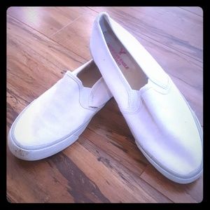 Ivory American Eagle Slip On Sneakers